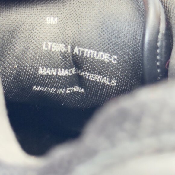 CAPE ROBBIN Attitude C Womens Shoes Black Faux Leather Sneakers Gold-tone Size 9 - Picture 10 of 12